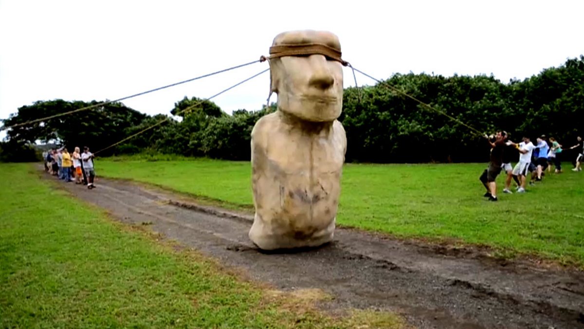 Пасха остров смешные статуи фото BBC Four - Easter Island: Mysteries of a Lost World, Moving Easter Island statue