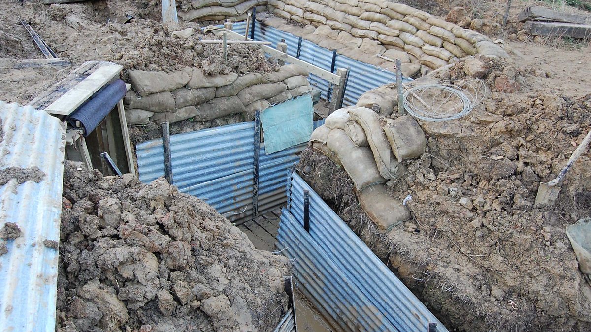 BBC World War One At Home, Charlwood, Surrey Replica WW1 Trench