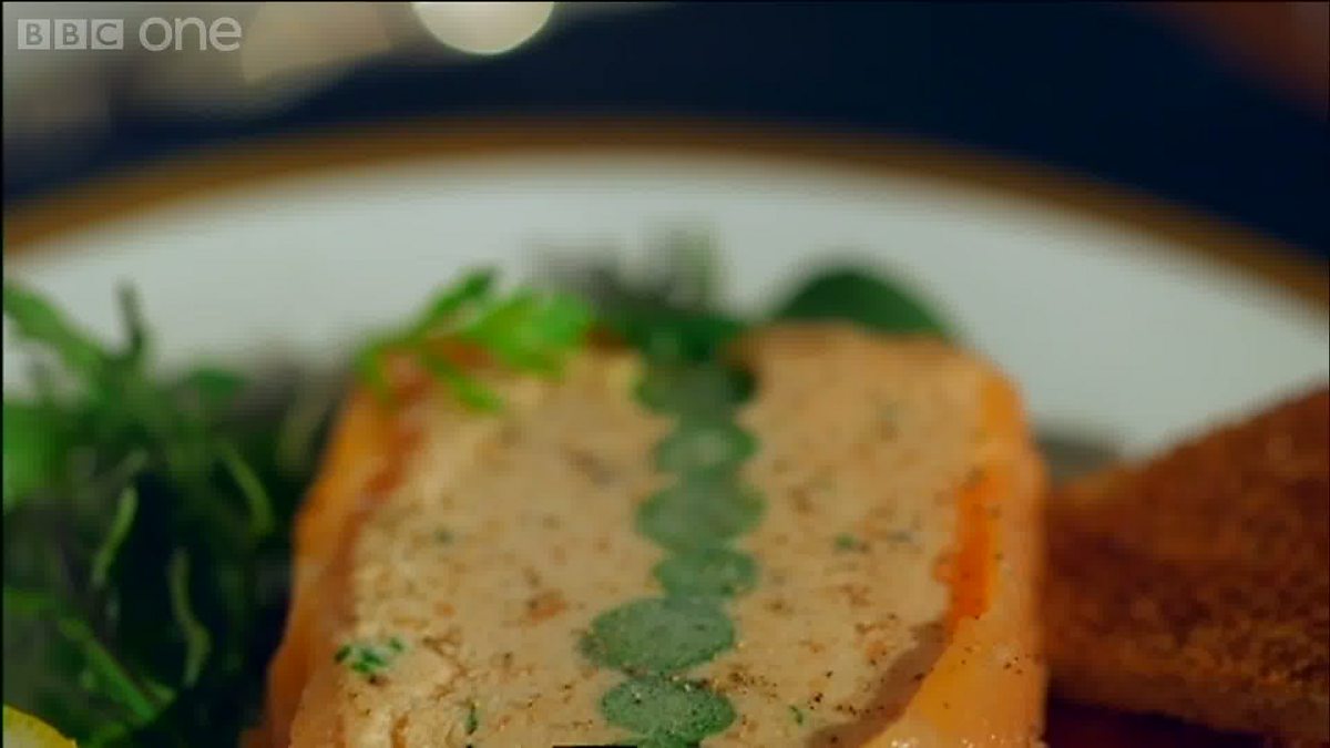 BBC Two - Mary Berry Cooks, A Dinner Party, Salmon and Asparagus Terrine