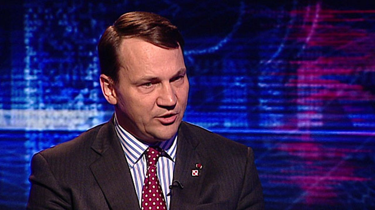 Bbc News Channel Hardtalk Radoslaw Sikorski Foreign Minister Of Poland