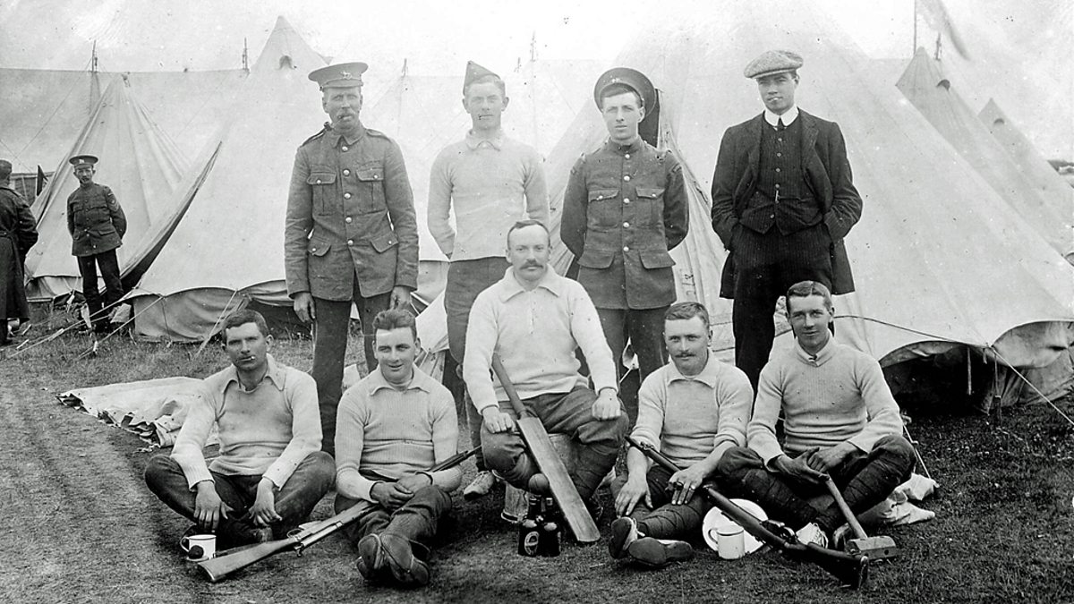 BBC World War One At Home, Hereford Racecourse, Hereford Camp for