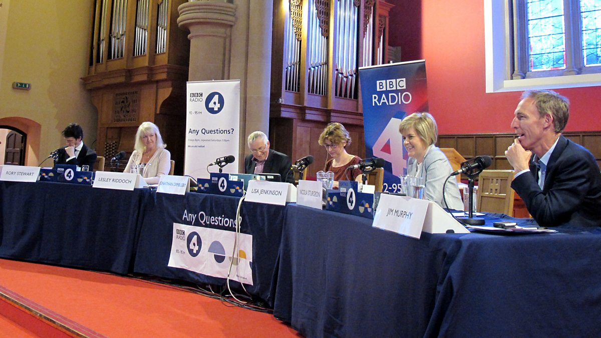 Bbc Radio 4 Any Questions Nicola Sturgeon Msp Rory Stewart Mp Jim