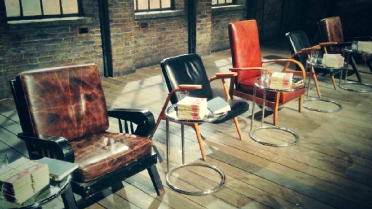 BBC Two The empty chairs Dragons' Den Behind the scenes of Dragons' Den