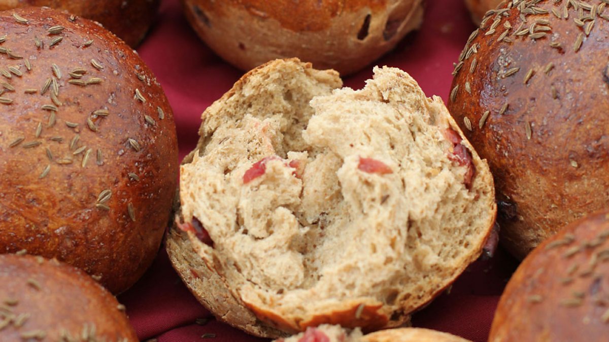 BBC One Richard's Rye & Cranberry Rolls The Great British Bake Off