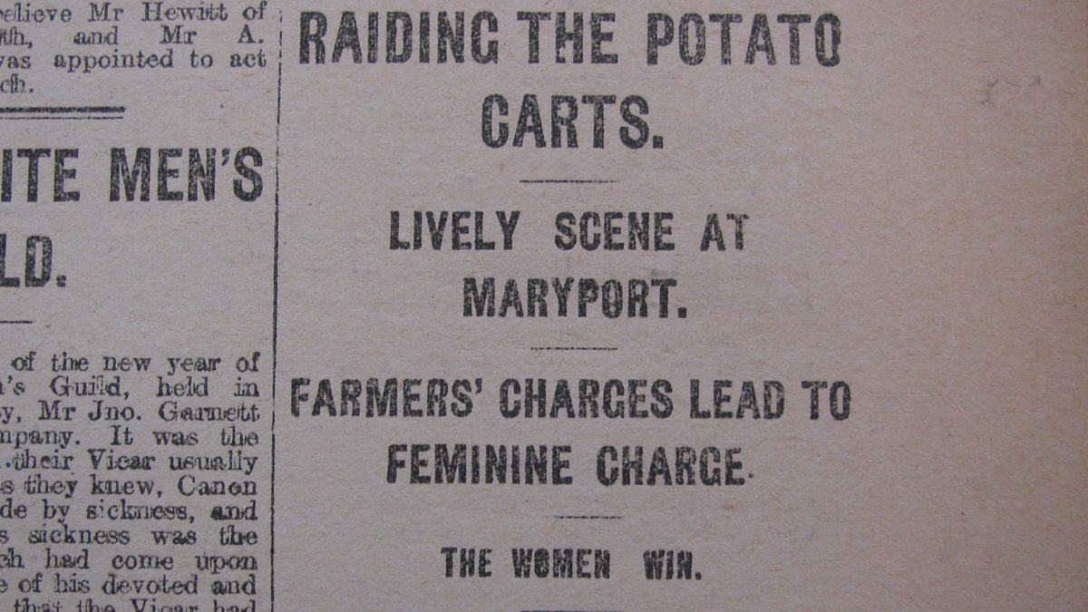 BBC - World War One At Home, Maryport, Cumbria: Potato Riots