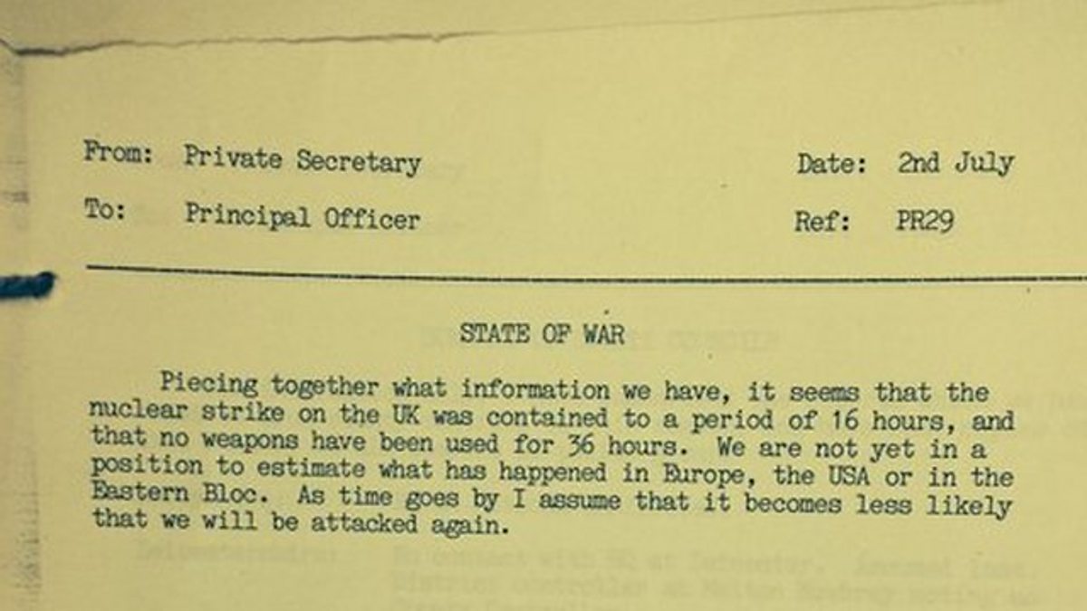 BBC Radio 4 Today, 30/10/2014, The nuclear attack on the UK that