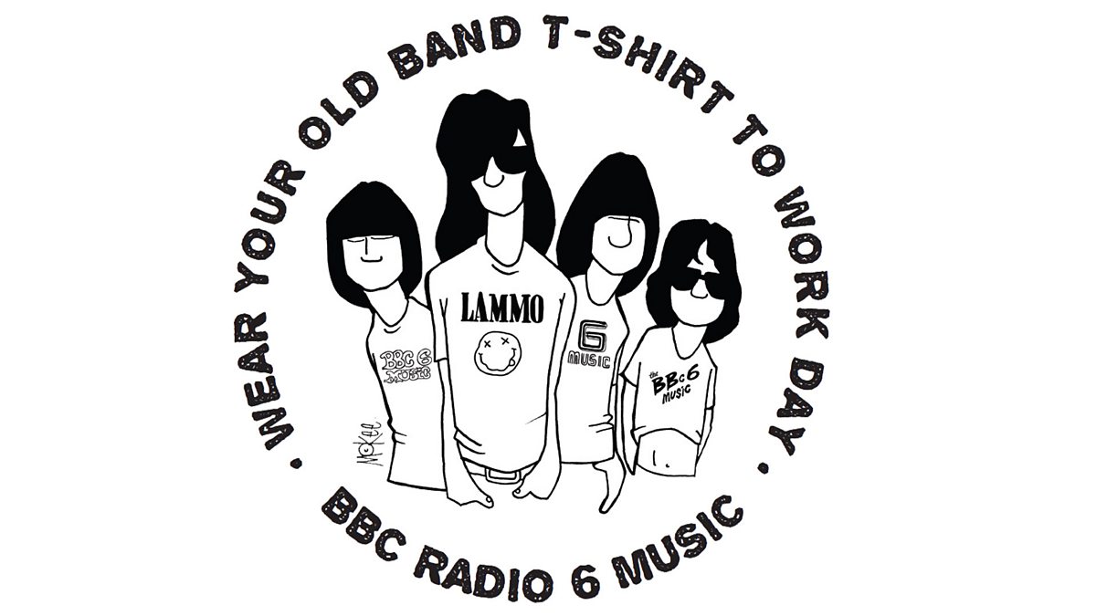 BBC Radio 6 Music Steve Lamacq 6 Music's Wear Your Old Band TShirt