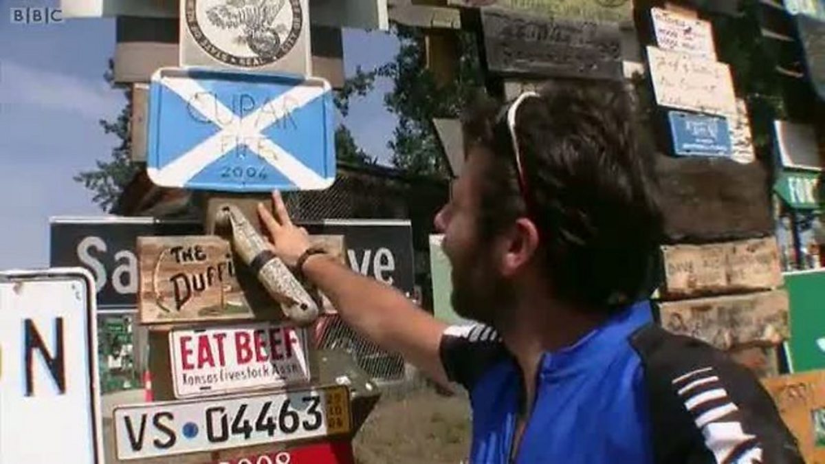 BBC One - The Man Who Cycled The Americas, Sign Post Forest