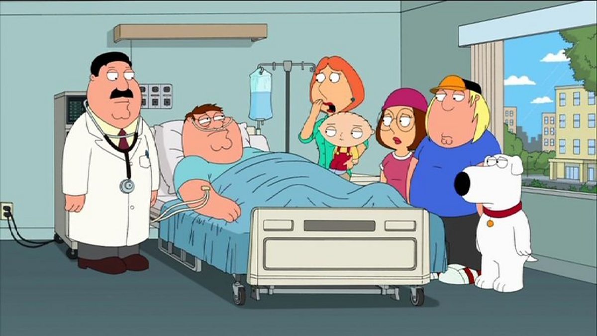 BBC Three Family Guy Series 9 New Kidney in Town Peter has