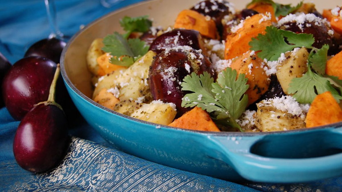 BBC Two Indian Food Made Easy, Series 1, Episode 2, Gujarati undhiyo