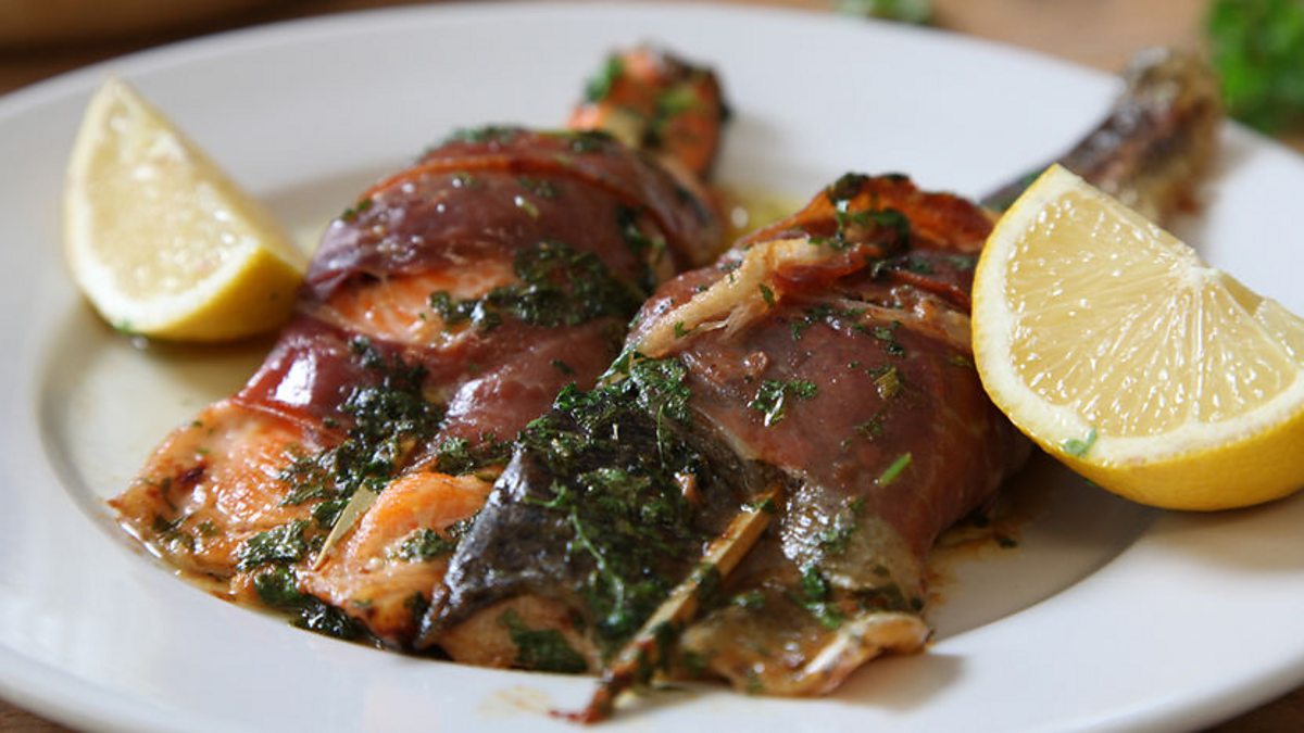 BBC One Nigel Slater's Simple Cooking, Series 1, Surf and Turf, Trout