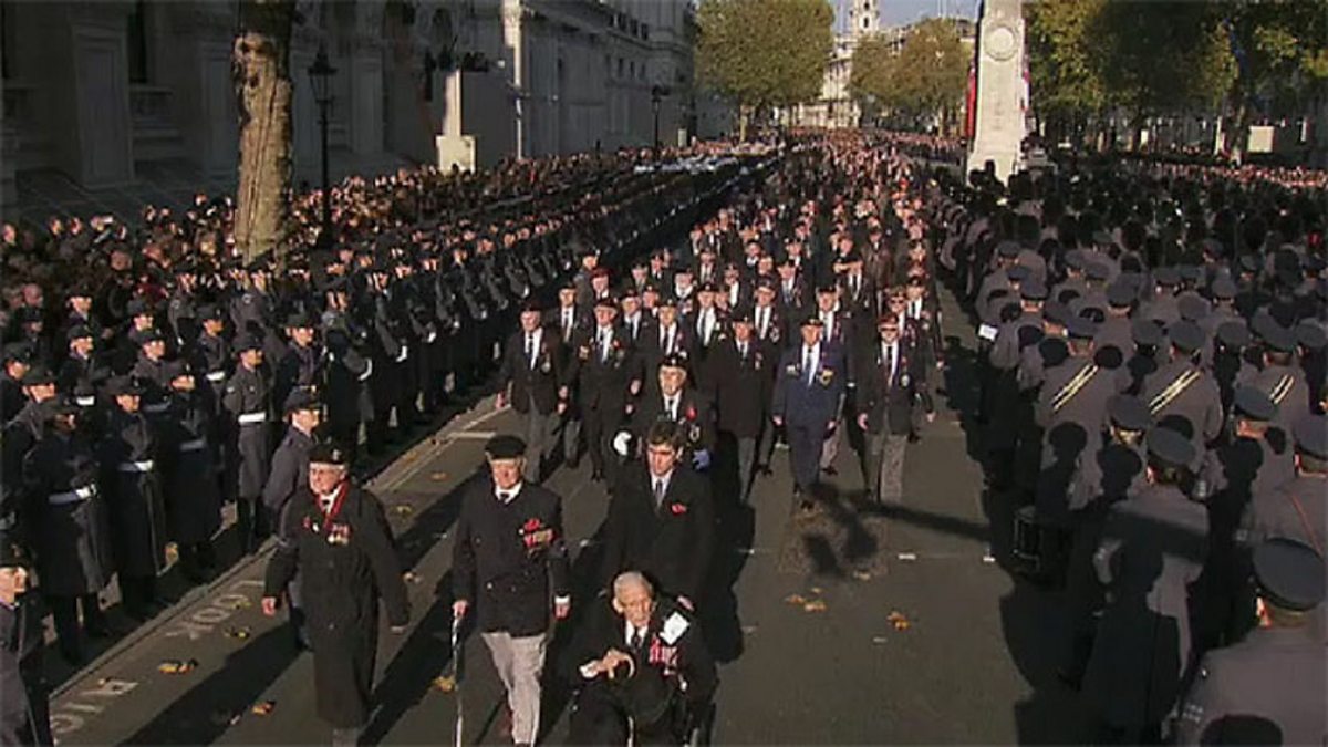 BBC One Remembrance Sunday The Cenotaph, 2011, Veterans March Past