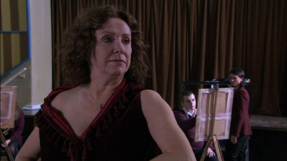 BBC One - Waterloo Road, Series 7, Episode 28, Maggie Models for Art Exam 