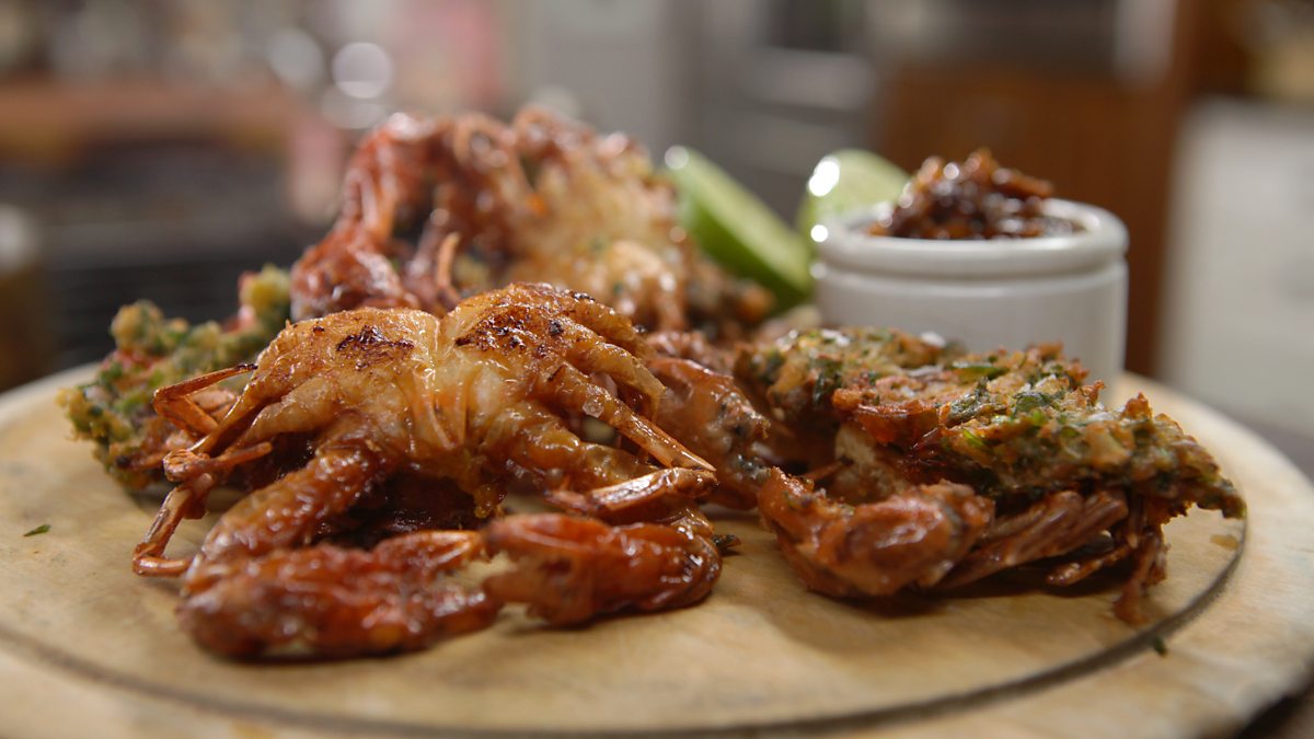 BBC Two James Martin Home Comforts, Series 2, A Taste of Adventure, Indian deepfried soft