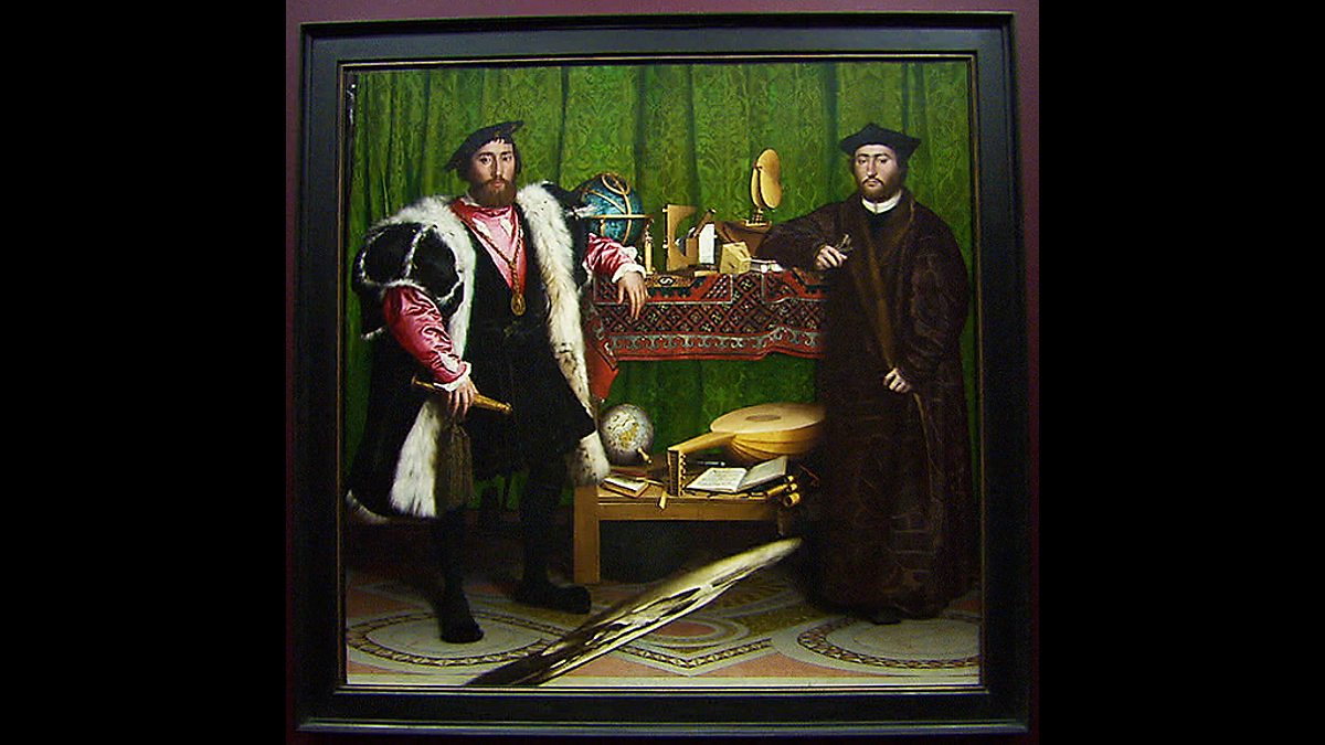 Bbc Arts The Ambassadors By Hans Holbein Bbc Arts Paintings Featured In Holbein Eye Of