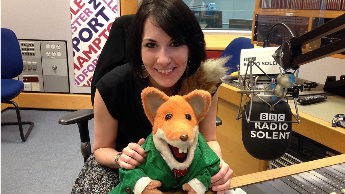 BBC Radio Solent Louisa Hannan, with Basil Brush