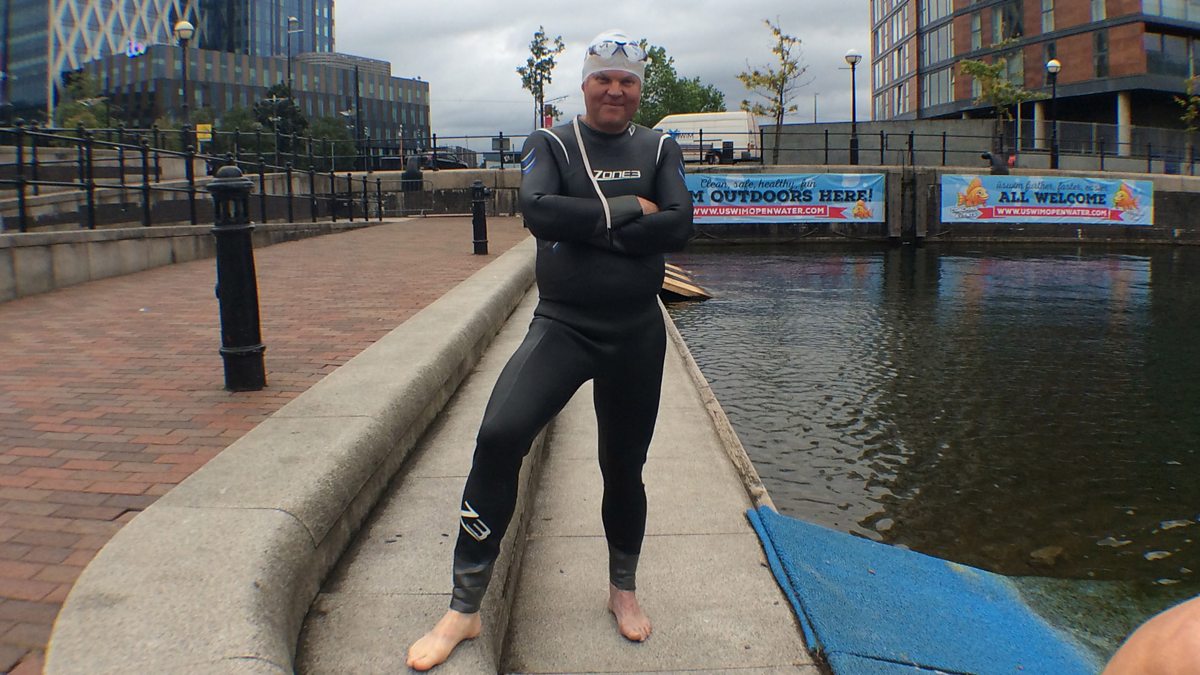 Bbc Radio 5 Live 5 Live In Short The Moment Adrian Chiles Took A Dip In Salford Quays 6899