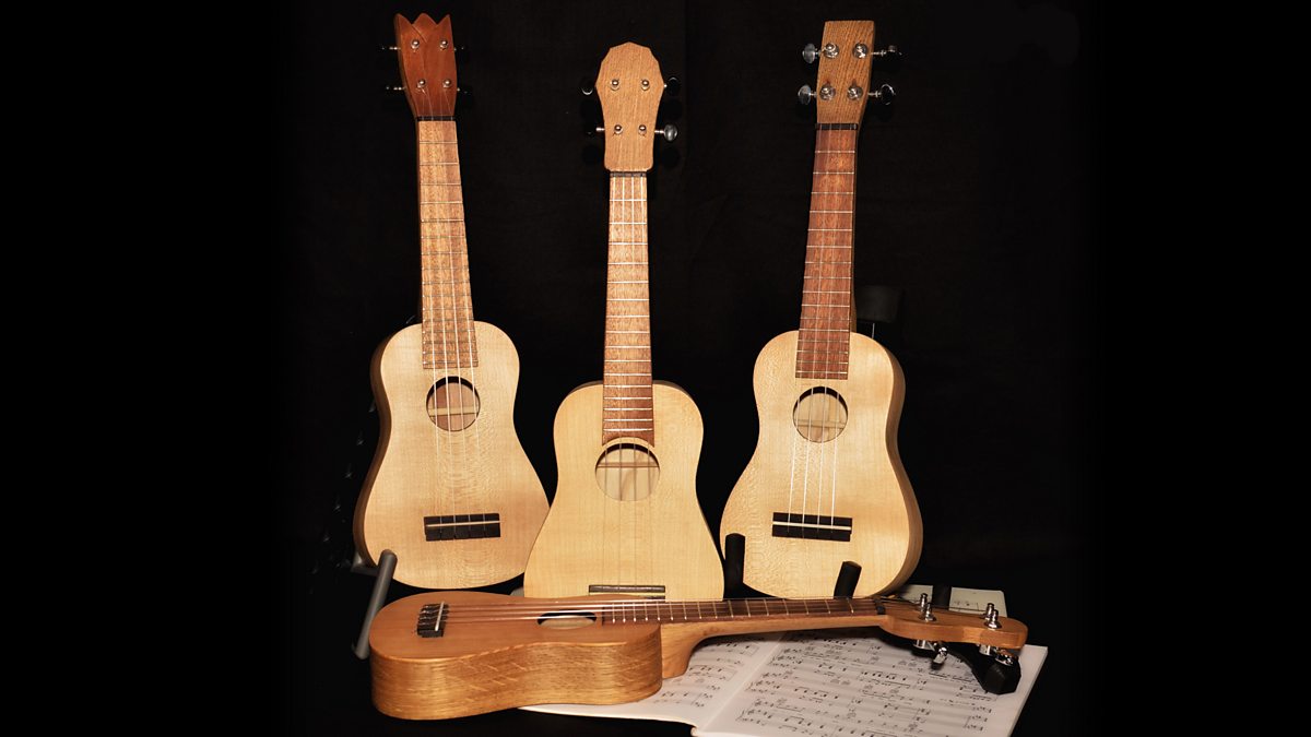 BBC Arts Get Creative Strumthing special Ukuleles made from