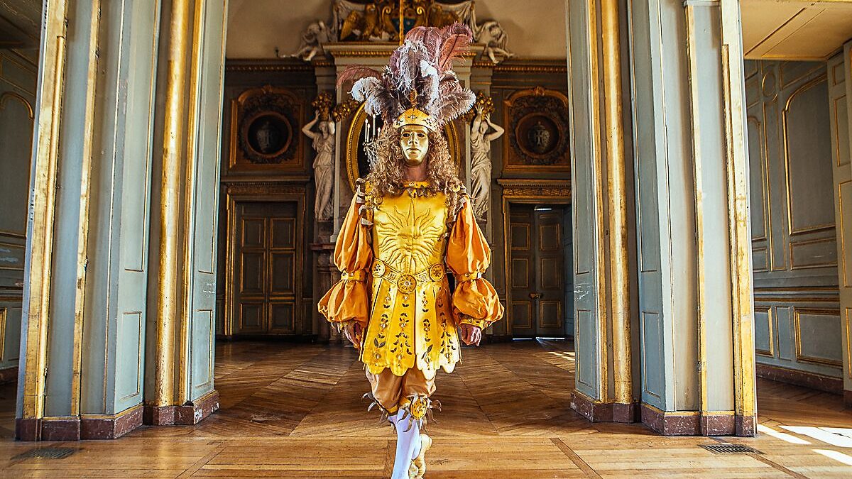 Louis XIV Sun King costume for a performance at Boston Early Music  festival