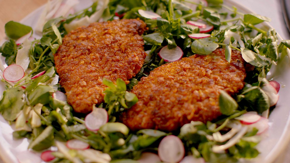 BBC Two Simply Nigella, Episode 2, Crunchy chicken cutlets