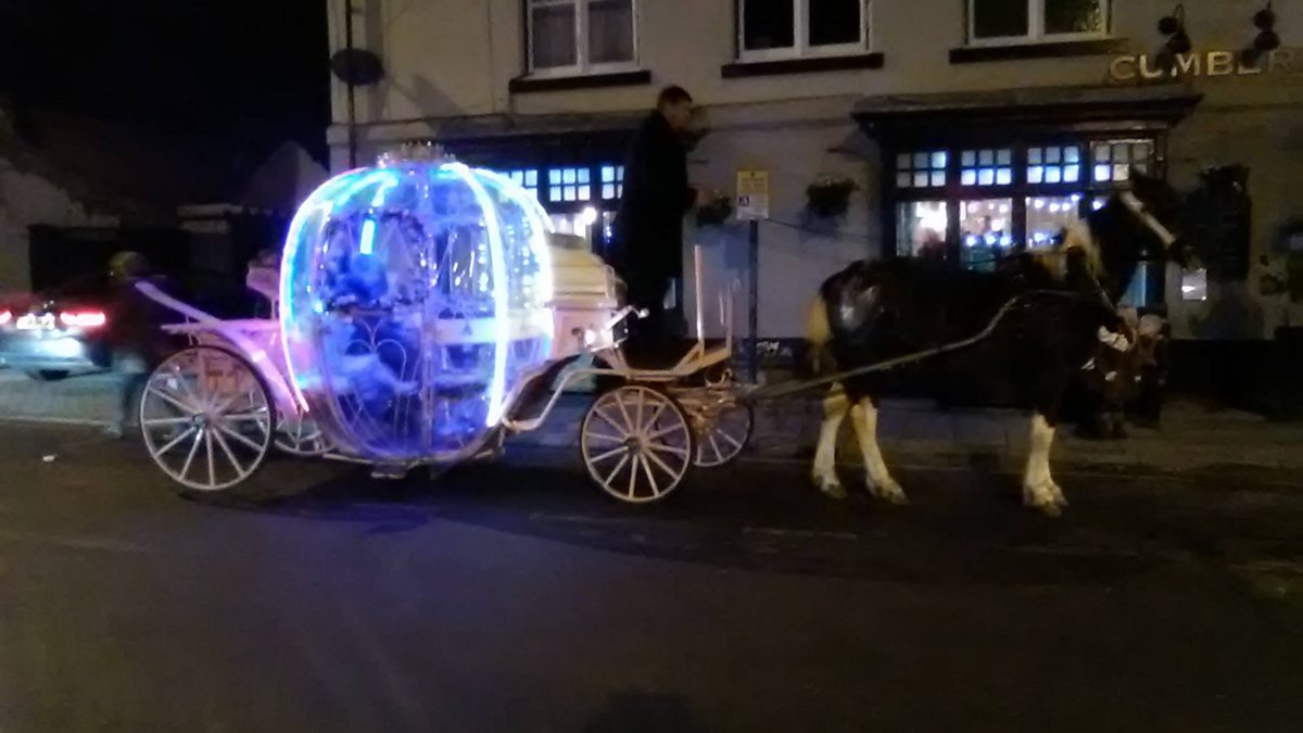 BBC Radio Humberside - Breakfast, 04/12/2015 Homes for Heroes in Hull,  Cottingham's Cinderella Coach