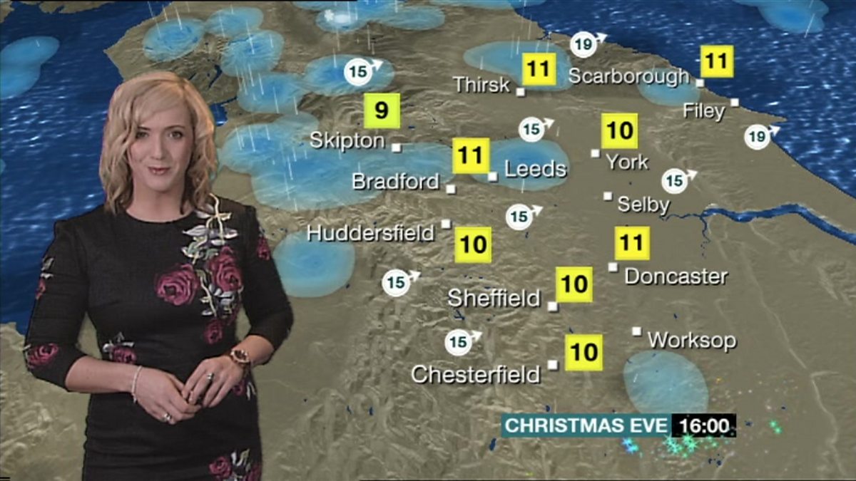 BBC One Look North (Yorkshire), Yorkshire's Christmas Eve weather forecast