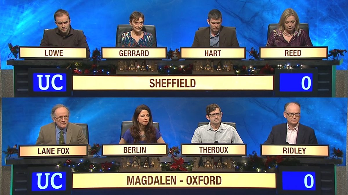 BBC Two University Challenge, Christmas 2015, The Grand Final