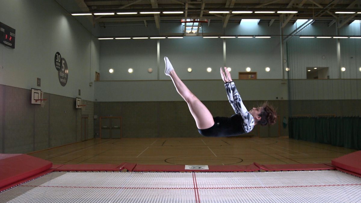 BBC Bitesize, Trampolining back landing