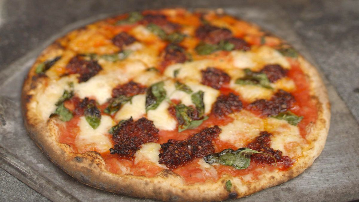 BBC Two James Martin Home Comforts, Series 3, Pick Me Ups, 'Nduja sausage and sheeps’ cheese