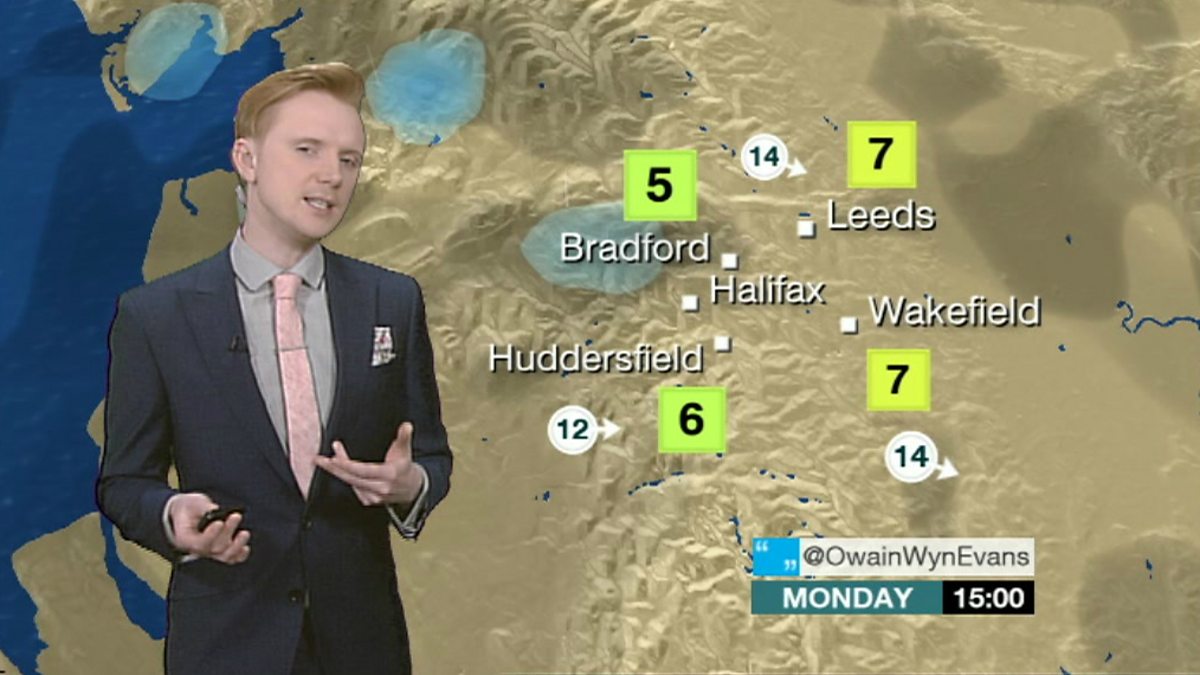 BBC One Look North (Yorkshire), West Yorkshire's weather Cold and