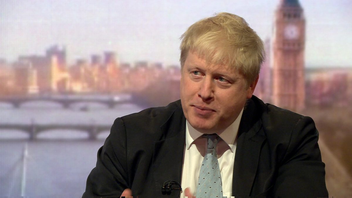 BBC One The Andrew Marr Show, 06/03/2016, Boris Johnson If we vote