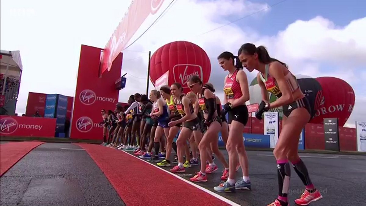 BBC Sport London Marathon, 2016, Highlights, Elite women's race gets