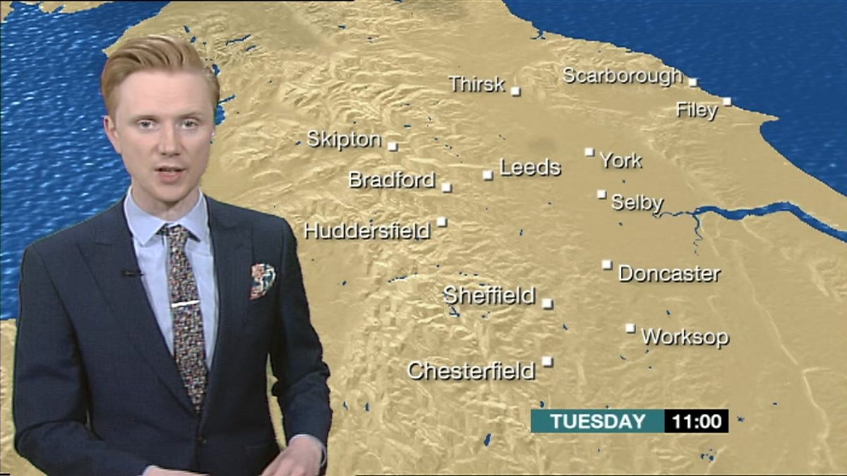 BBC One Look North (Yorkshire), Weather with Owain 24th May