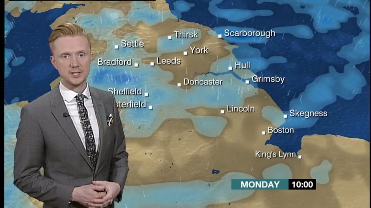 BBC One Look North (Yorkshire), Weather forecast 11 July 2016