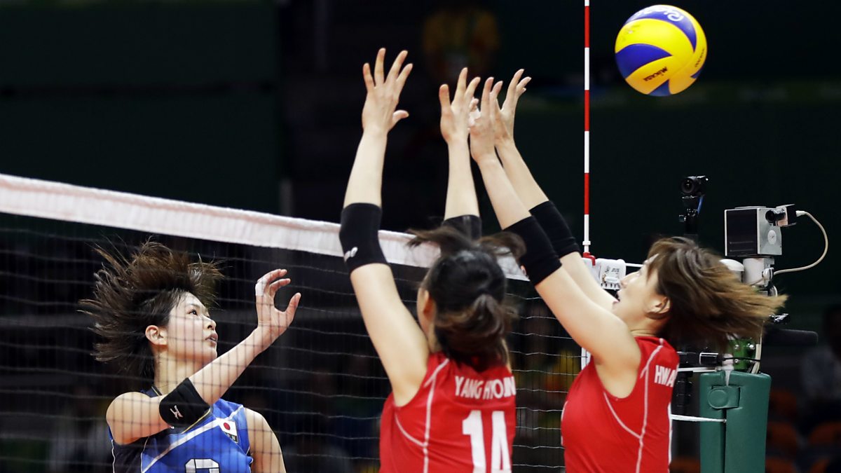 BBC Sport Olympic Volleyball, 2016, Japan v South Korea Women's
