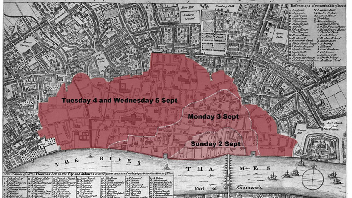 great fire of london map Bbc Radio 4 Cities From The Ashes Cities From The Ashes great fire of london map