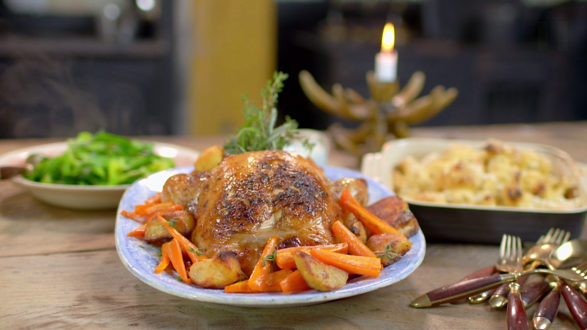 BBC Two Hairy Bikers Chicken & Egg, UK, Roast Chicken