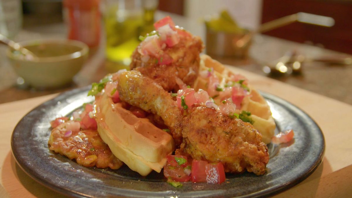 BBC Two Hairy Bikers Chicken & Egg, USA, Maryland fried chicken