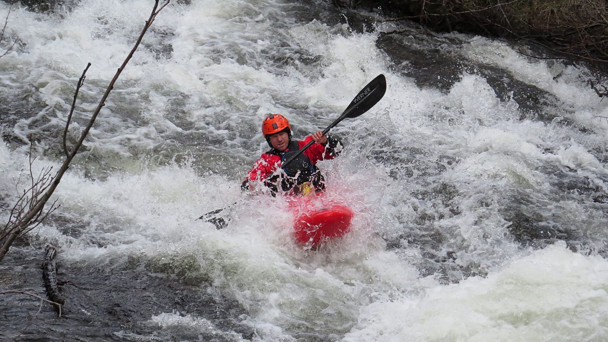 BBC Two Wild West America's Great Frontier White water kayak filming