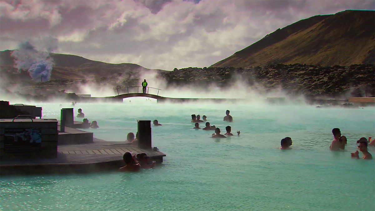 Mairead visits The Blue Lagoon geothermal spa in Grindavik. 