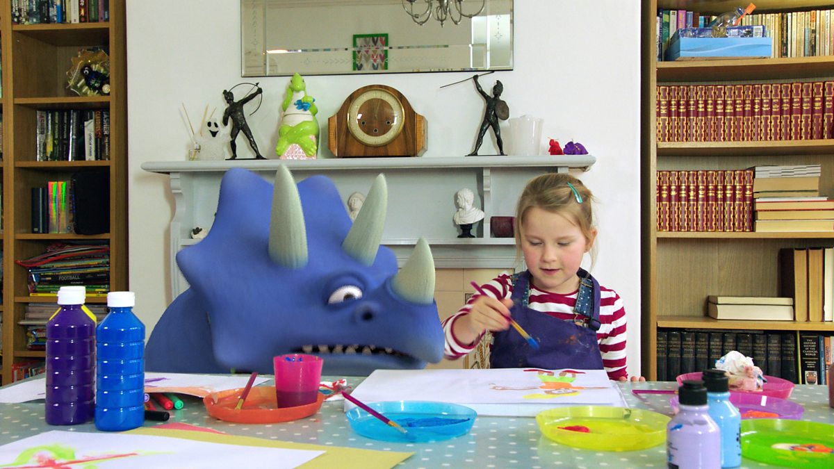 CBeebies iPlayer My Petsaurus Painting