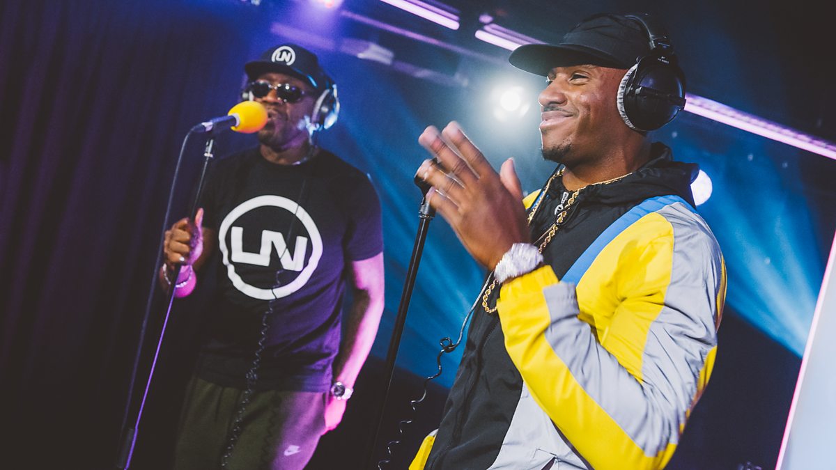 Bugzy Malone joins him in the studio. 