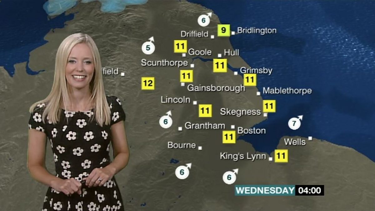 BBC One Look North (East Yorkshire and Lincolnshire), Lunchtime News, 19/09/2017, The weather