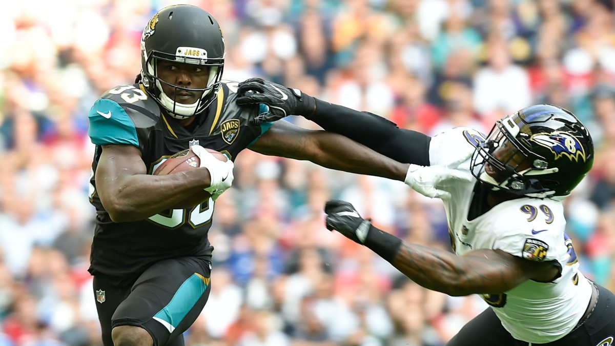 BBC Sport - American Football, 2017/18, Highlights: Jacksonville Jaguars v  Baltimore Ravens