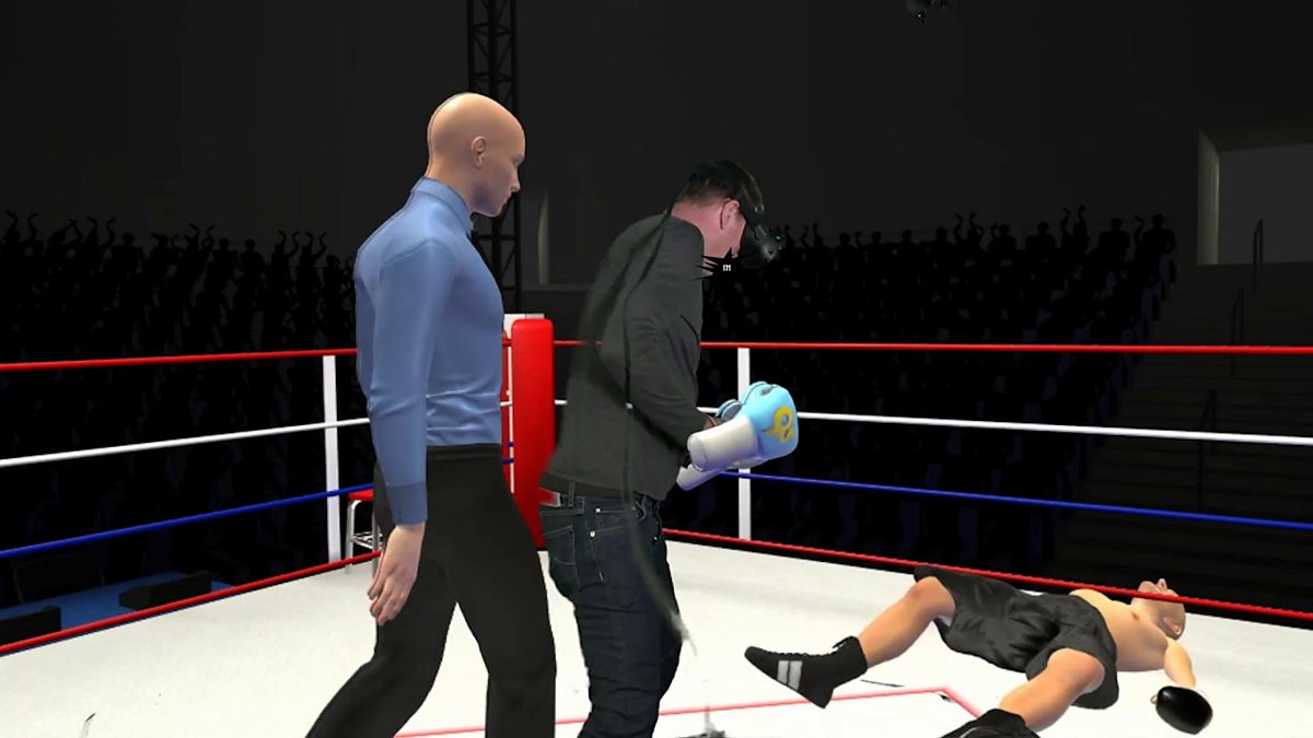 BBC One Question of Sport, Phil goes 12 rounds with virtual reality