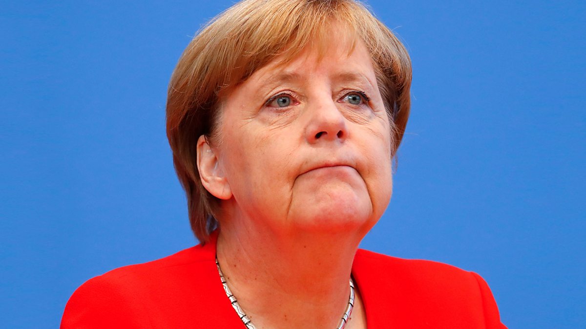 BBC Radio 4 The World Tonight, Merkel faces calls for resignation as