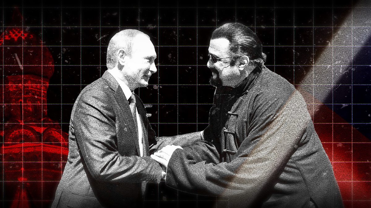 BBC Two Newsnight, Steven Seagal on Vladimir Putin and Russia