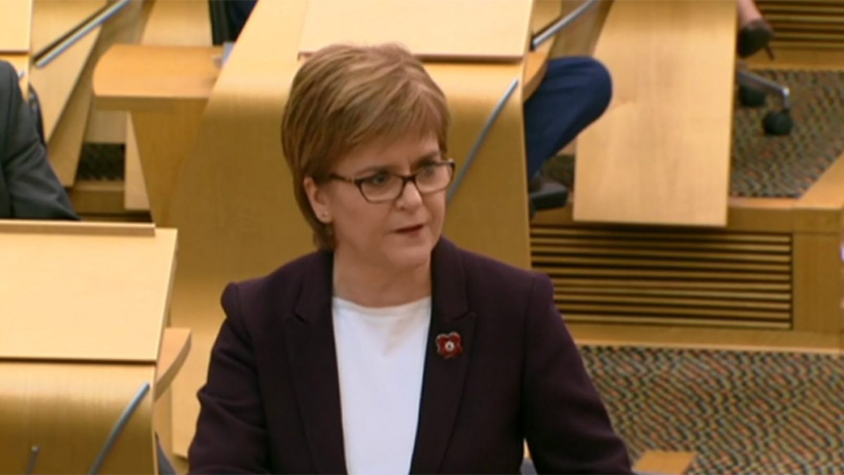 BBC Parliament - Scottish First Minister's Questions, 08/11/2018