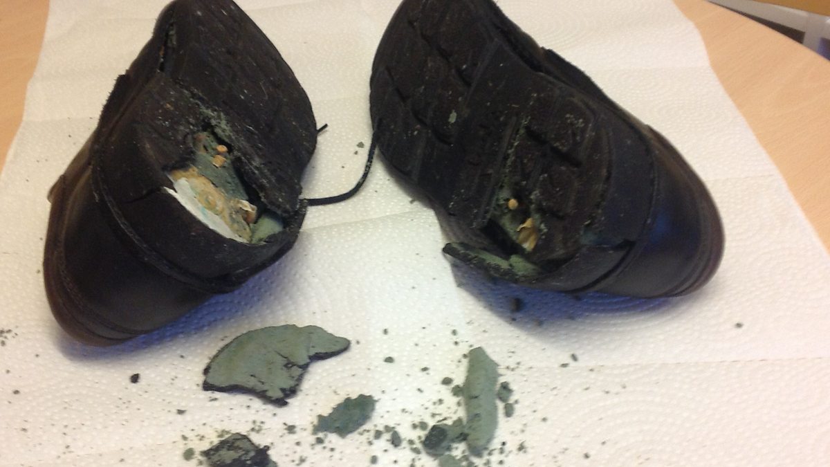 rubber shoe soles disintegrating