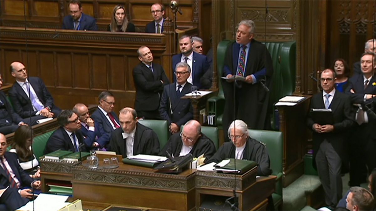 BBC Parliament - House of Commons, Speaker's Statement